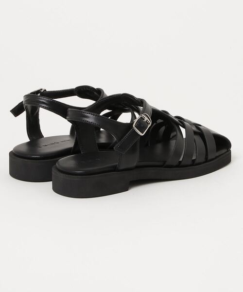 「B:MING by BEAMS」 フラットサンダル 23.5cm ブラック レディース_画像2