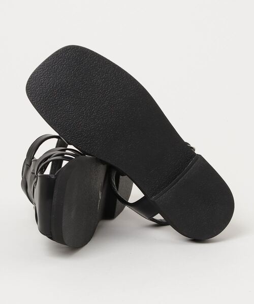 「B:MING by BEAMS」 フラットサンダル 23.5cm ブラック レディース_画像3