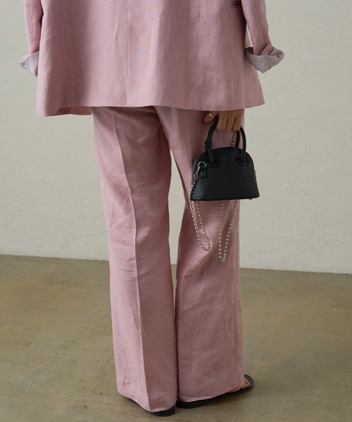 「LOUNGEDRESS」 スラックス SMALL ベージュ レディース_画像8