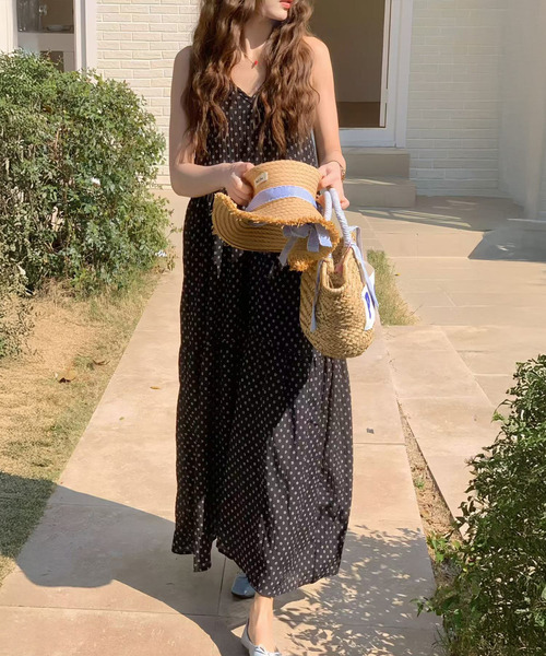 「DAY CLOSET」 キャミソールワンピース FREE レッド レディース_画像2