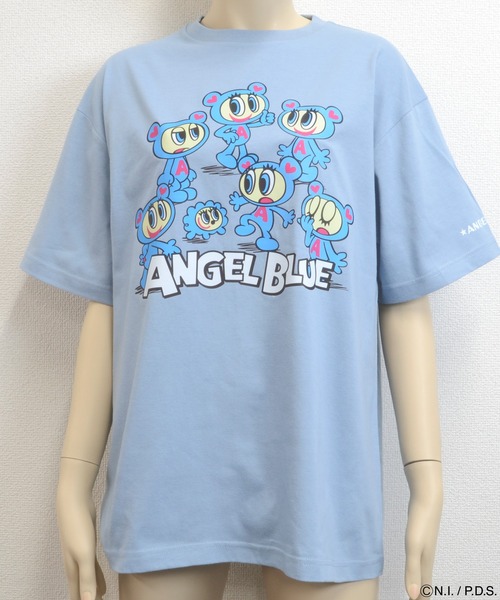 エンジェルブルー（L）半袖Tシャツ☆4枚まとめ売り ANGEL BLUE｜エンジェルブルー 35周年クロップドTシャツ カットソー T