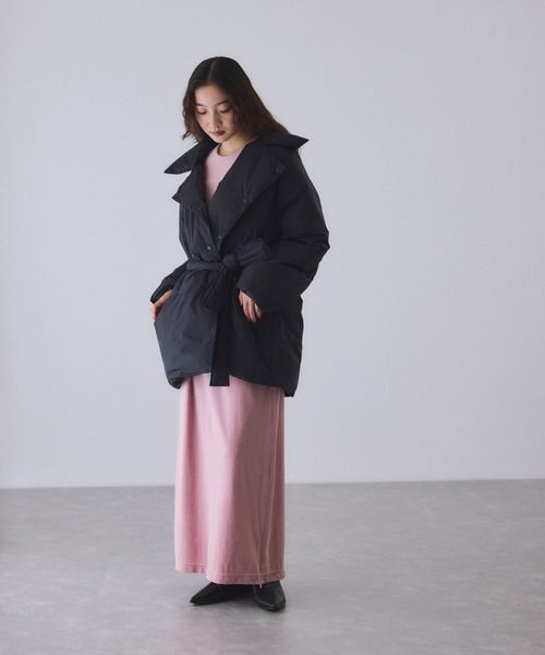 ADAM ET ROPE'（アダムエロペ） ワンピース ベロア BOTANICAL DYED