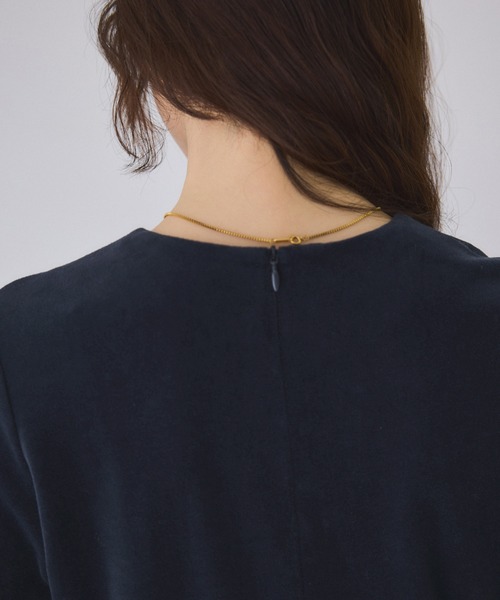 ワンピース ベロア BOTANICAL DYED DRESSの画像