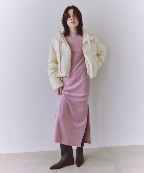 ワンピース ベロア BOTANICAL DYED DRESSの画像