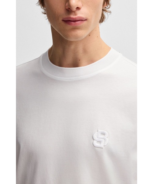 「BOSS」 半袖Tシャツ X-LARGE ライトベージュ メンズ_画像2