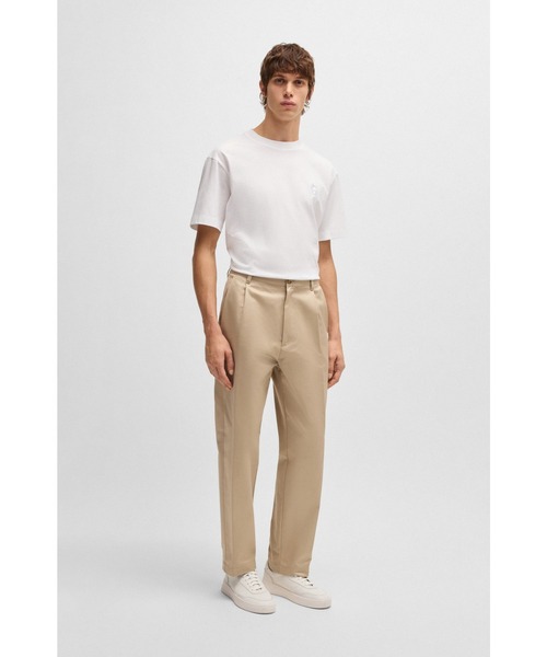 「BOSS」 半袖Tシャツ X-LARGE ライトベージュ メンズ_画像3