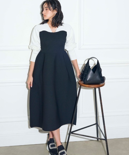 CELFORD（セルフォード） ニットワンピース 38 ブラック レディース