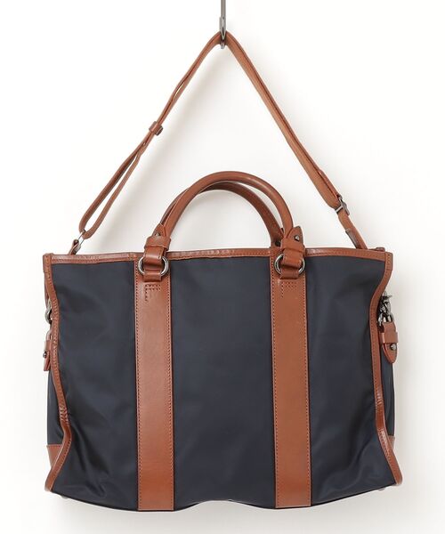 「F.CLIO」 ワンポイント2WAYバッグ - ネイビー メンズ_画像2