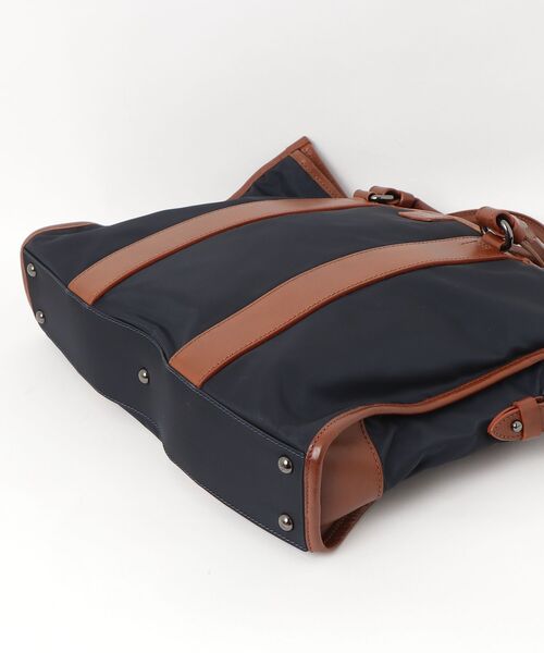 「F.CLIO」 ワンポイント2WAYバッグ - ネイビー メンズ_画像3
