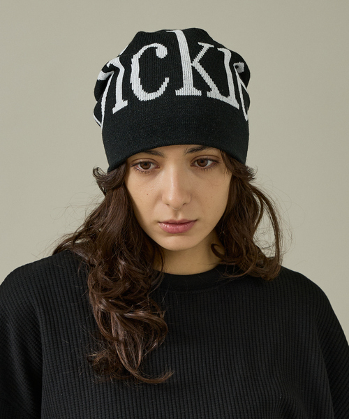 【新品未使用】ロゴビーズ ニット帽 Dickies（ディッキーズ） ニット帽 ニットキャップ 「DICKIES