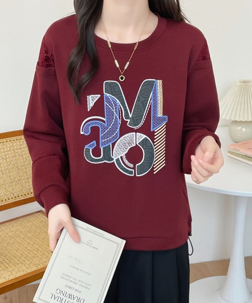 ABITOKYO（アビトーキョー） トレーナー スウェット フロント刺繍袖