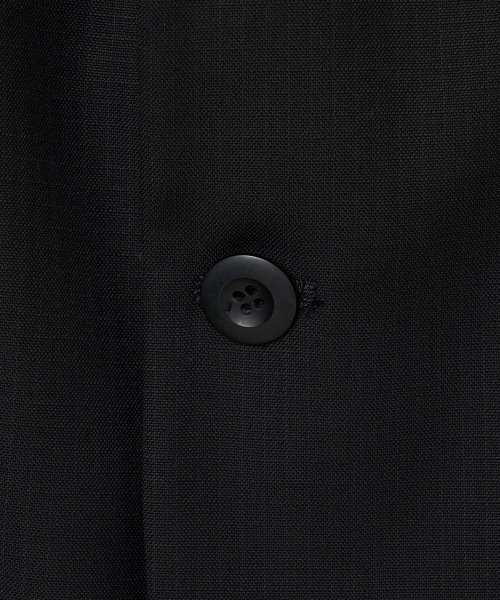 FORSOMEONE ノーカラージャケット　48 黒 FORSOMEONE（フォーサムワン） テーラードジャケット 48 ブラック