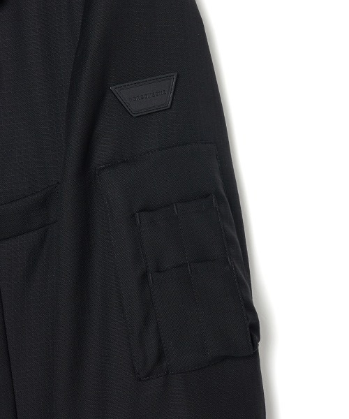 FORSOMEONE ノーカラージャケット　48 黒 FORSOMEONE ノーカラージャケット 48 黒 FORSOMEONE ノーカラー