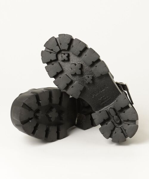PRADA（プラダ） モノリス ラバー フラットサンダル 37 ブラック
