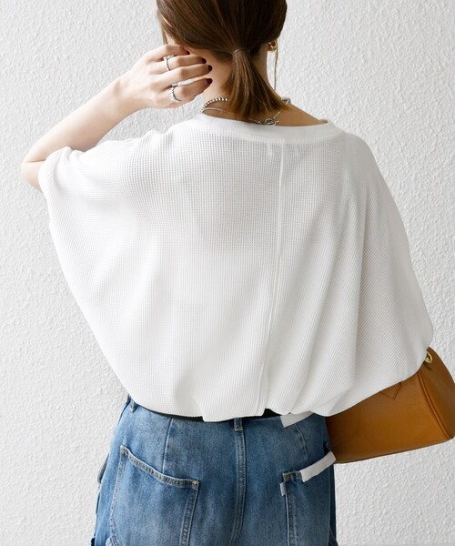 「SHIPS any」 半袖カットソー ONE SIZE ブラウン レディース_画像7