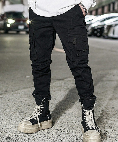 DIVINER（ディバイナー） カーゴパンツ Black Cargo Pants メンズ
