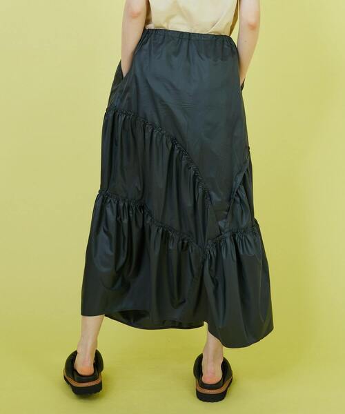 「FRAPBOIS」 ロングスカート 1 チャコールグレー レディース_画像8