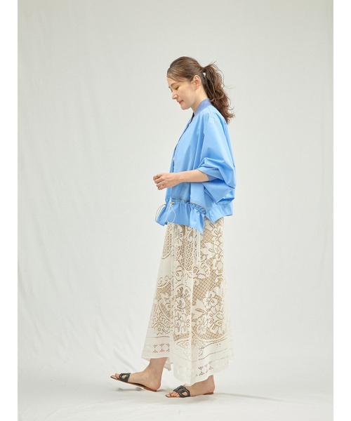 「DOLLUPOOPS」 長袖ブラウス 38 イエロー レディース_画像4