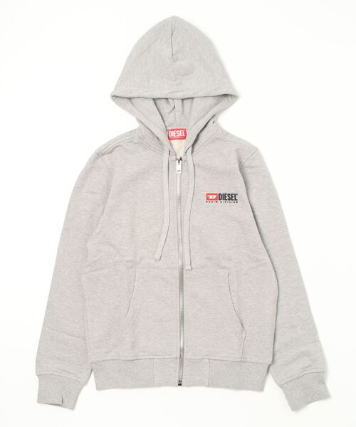 DIESEL（ディーゼル） ジップアップパーカー X-SMALL グレー メンズ