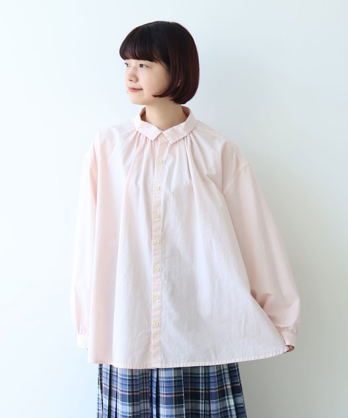 bulle de savon(ビュルデサボン) ブラウス シャツ 強撚ポプリン 製品 bulle de savon(ビュルデサボン) ブラウス シャツ 強撚ポプリン 製品