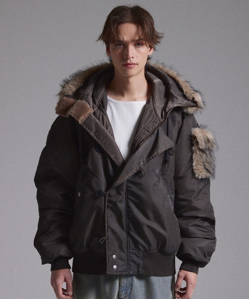 GRANCY ミリタリージャケット モッズコート 「GRANCY」ファーポケット