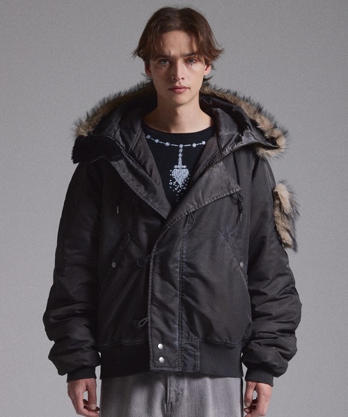 GRANCY ミリタリージャケット モッズコート 「GRANCY」ファーポケット