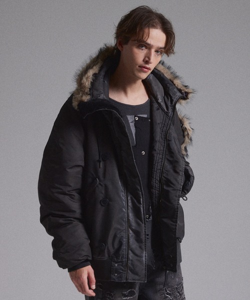 GRANCY ミリタリージャケット モッズコート 「GRANCY」ファーポケット