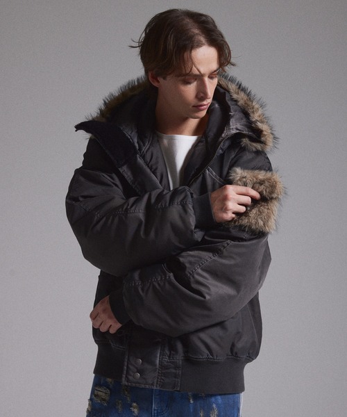 GRANCY ミリタリージャケット モッズコート 「GRANCY」ファーポケット