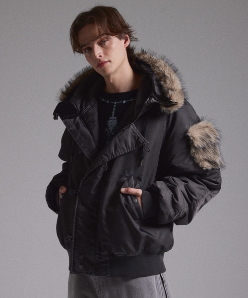 GRANCY ミリタリージャケット モッズコート 「GRANCY」ファーポケット