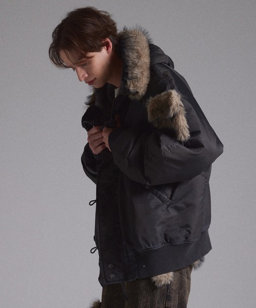 GRANCY ミリタリージャケット モッズコート 「GRANCY」ファーポケット