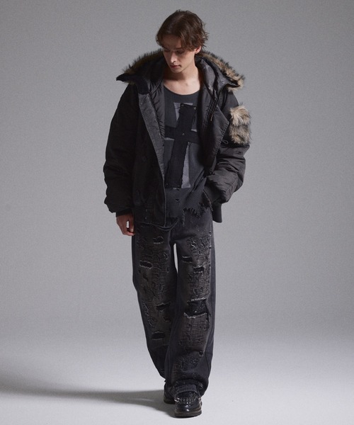 GRANCY ミリタリージャケット モッズコート 「GRANCY」ファーポケット