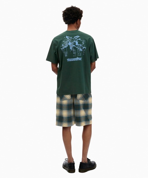 「thisisneverthat」 半袖Tシャツ M ダークパープル メンズ_画像5