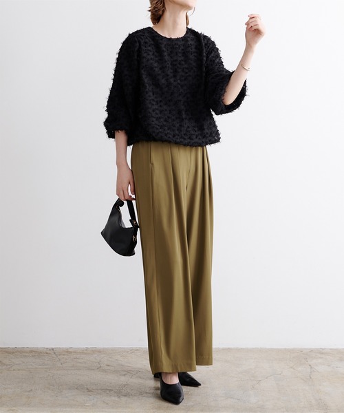 「ur's」 スラックス M ネイビー レディース_画像2