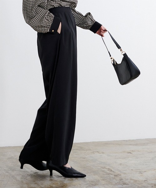 「ur's」 スラックス M ネイビー レディース_画像3