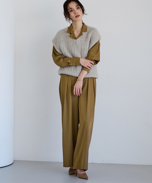 「ur's」 スラックス M ネイビー レディース_画像5