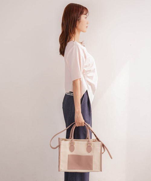 APRILY トートバッグ 3way APRILYキャンバストートバッグ L レディース