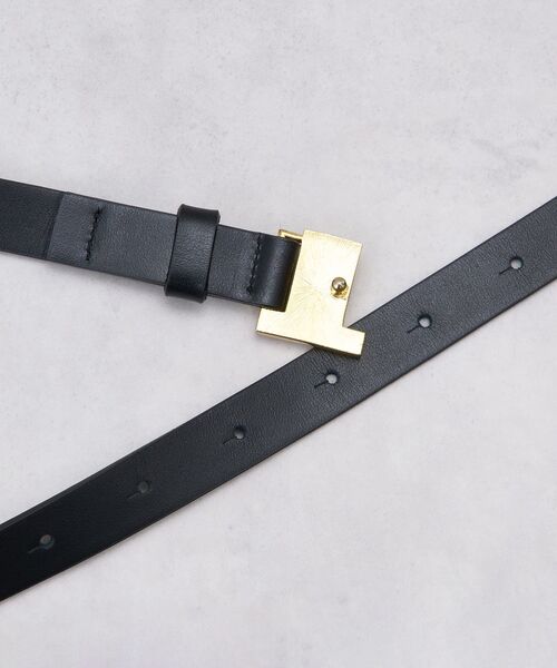 LANVIN en Bleu ベルト JLメタルバックルレザーベルト レディース