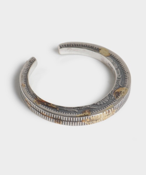 指輪 リング シルバー925/50 Sen Coins Double Layer Giza Ring w/gold 古銭 メンズ レディースの画像