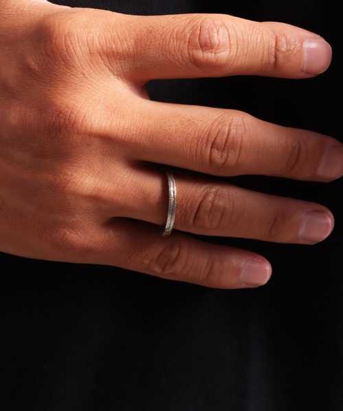 指輪 リング シルバー925/50 Sen Coins Double Layer Giza Ring w/gold 古銭 メンズ レディースの画像