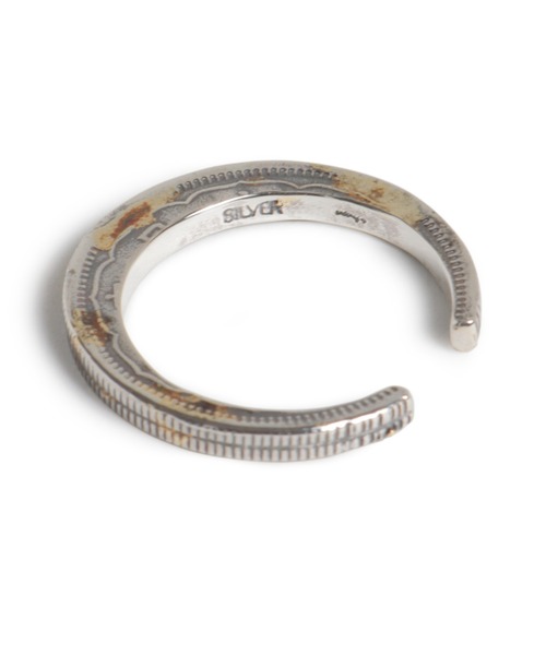 指輪 リング シルバー925/50 Sen Coins Double Layer Giza Ring w/gold 古銭 メンズ レディースの画像