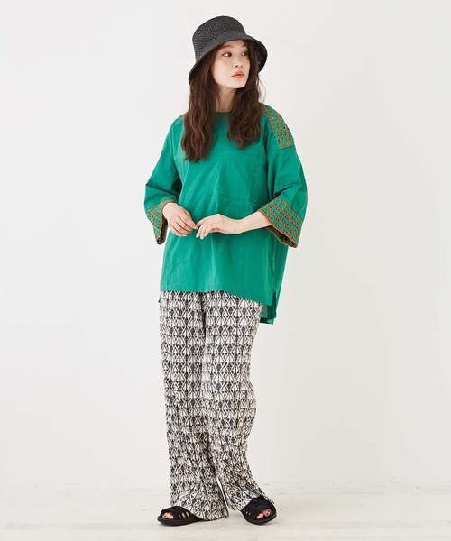 「CUBE SUGAR」 イージーパンツ M グリーン レディース_画像2