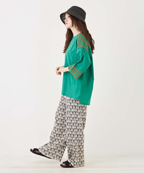 「CUBE SUGAR」 イージーパンツ M グリーン レディース_画像3