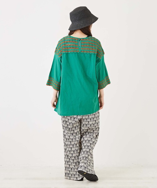 「CUBE SUGAR」 イージーパンツ M グリーン レディース_画像4