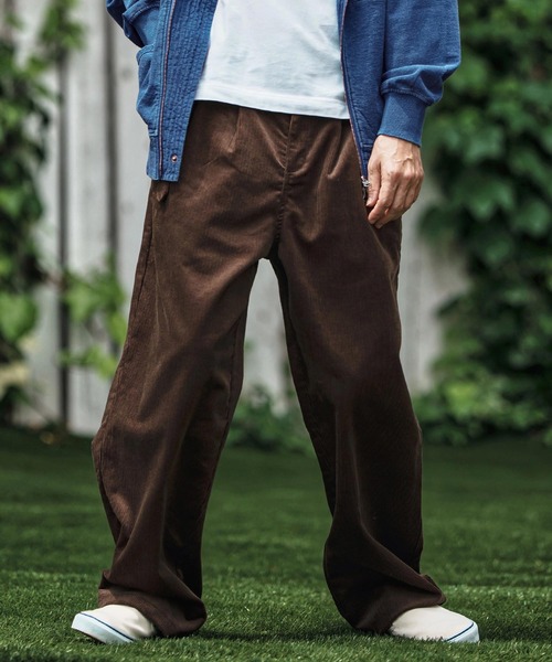 CAMBIO（カンビオ） コーデュロイパンツ M ブラウン メンズ : ZOZOTOWN