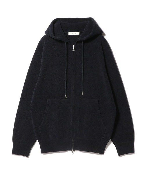 美品　ESTNATION　フード付きパーカー ESTNATION（エストネーション） パーカー ESTNATION / カシミヤタッチ