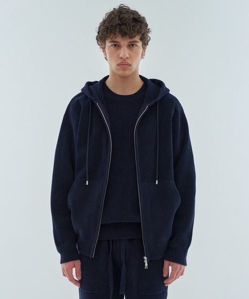 FFF ESTNATION パーカー ブルゾン L メンズ ESTNATION（エストネーション） パーカー ESTNATION / カシミヤタッチ