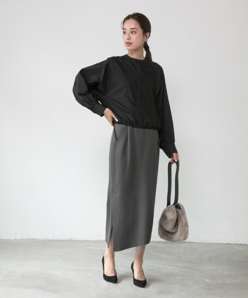 「M.deux」 長袖ブラウス MEDIUM ブルー レディース_画像5