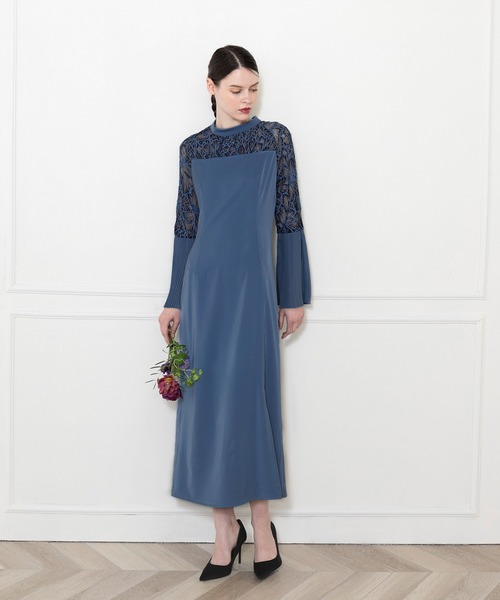 Leja（レジャ） 長袖ワンピース SMALL ブルー レディース : ZOZOTOWN