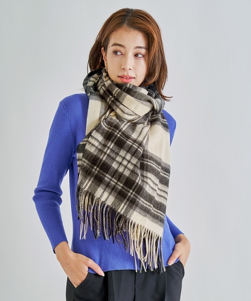 「macocca」 ストール FREE ブラウン レディース_画像2