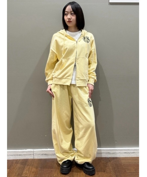 ち*ゃ様 GAP ジップパーカー 平成ギャル y2k ロゴ 黄色 OLD GAP FADED HOODIE Y2K SWAG archive 黄 オールド ギャップ